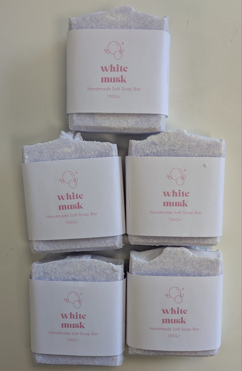 SALE White Musk Salt Soap Bar