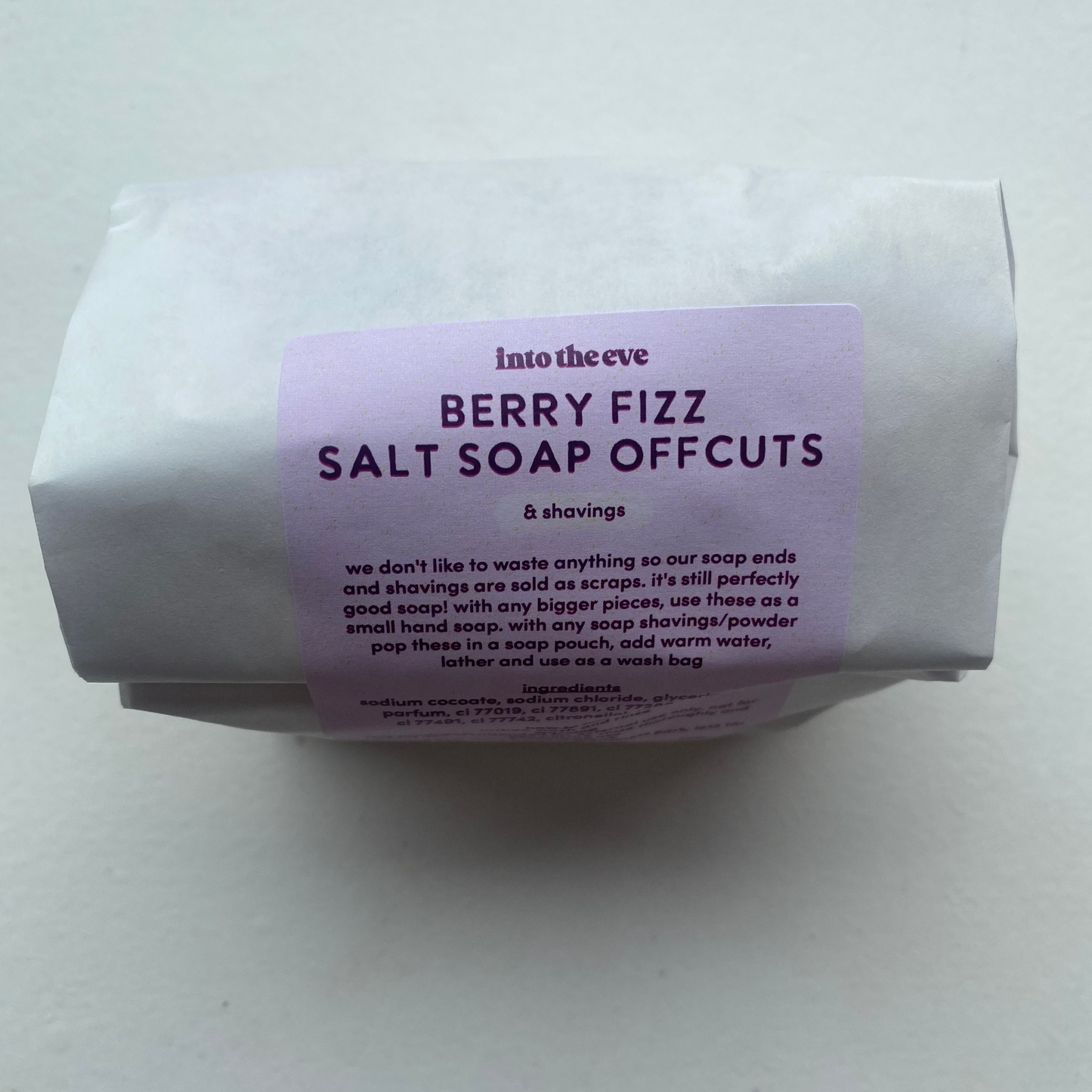 Berry Fizz Salt Soap Bar Offcuts - 210g
