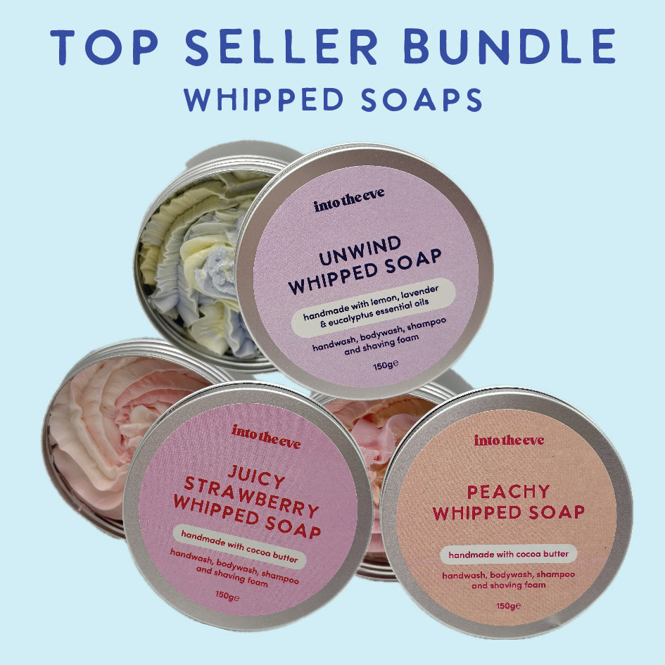 Whipped Soap Top Seller Bundle - 3 x 150g Whipped Soaps