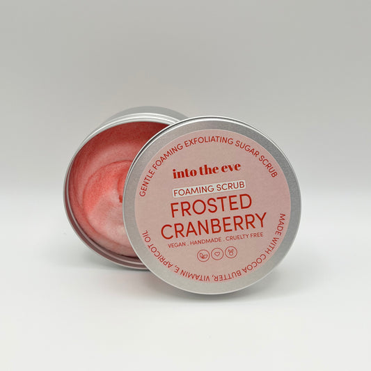 PREORDER Frosted Cranberry Foaming Sugar Scrub