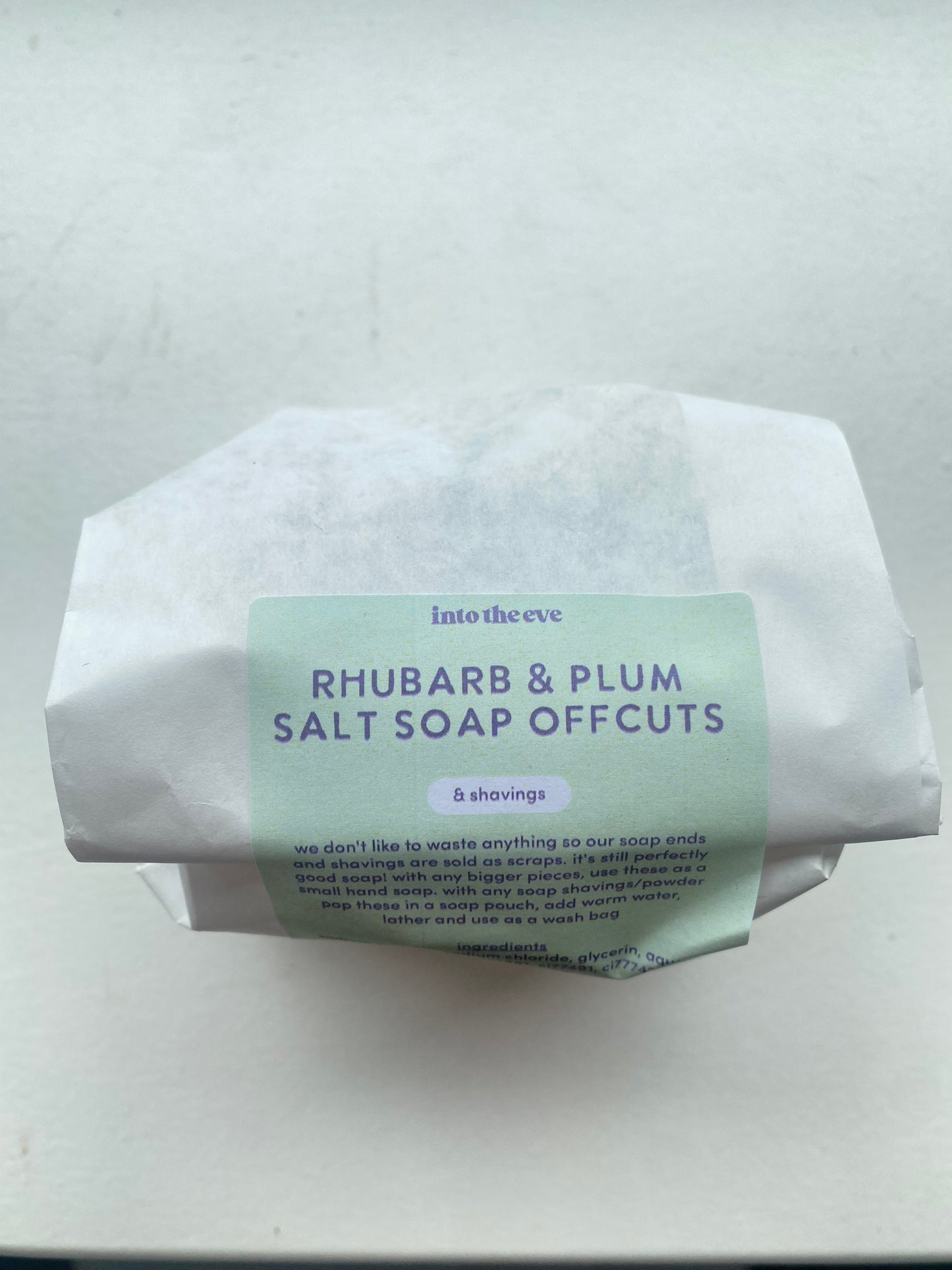 Rhubarb & Plum Salt Soap Bar Offcuts