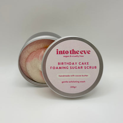 Birthday Cake Foaming Sugar Scrub