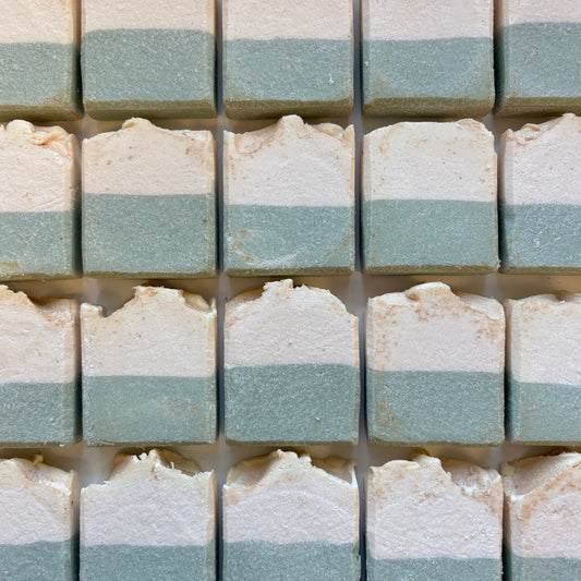Fresh Mint & Rhubarb Salt Soap