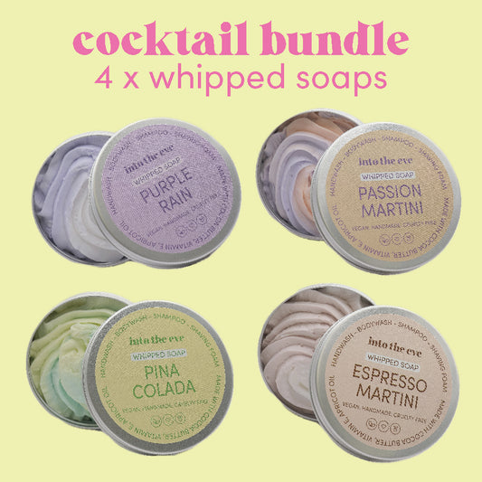 Cocktail Whipped Soap BUNDLE - 4 x Whipped Soaps