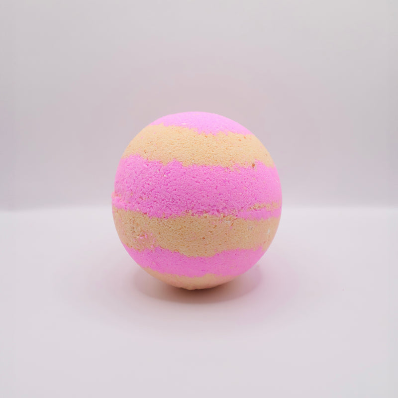 Peachy bath bomb