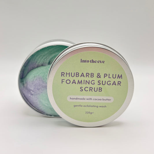 Rhubarb & Plum Foaming Sugar Scrub