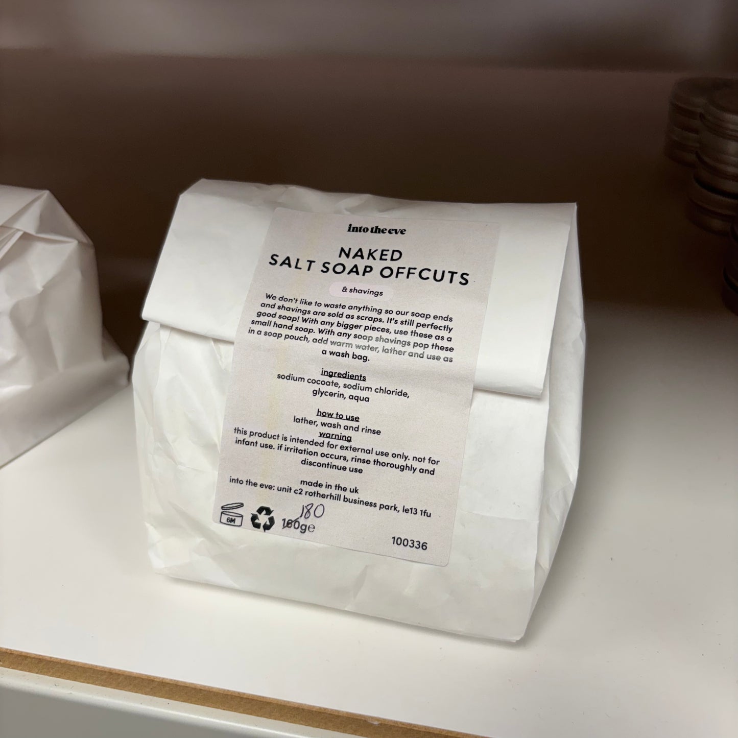 Naked Salt Soap Offcuts (Colour & Fragrance Free)
