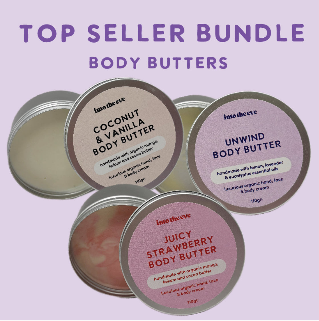 Body Butter TOP SELLER BUNDLE - 3 x 110g Body Butters