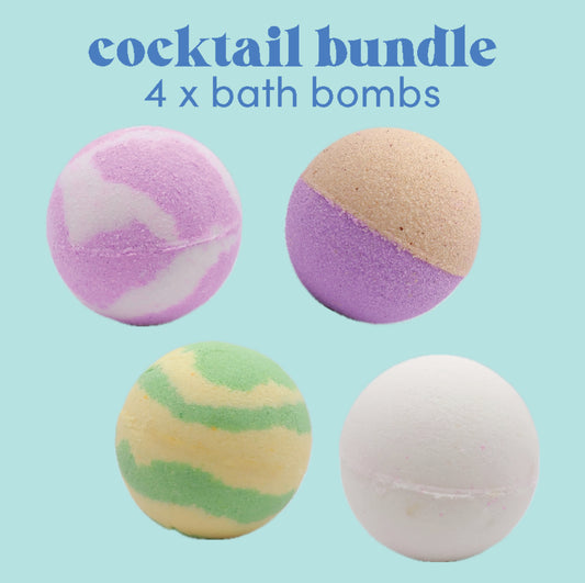 Cocktail Bath Bomb BUNDLE - 4 x Bath Bombs