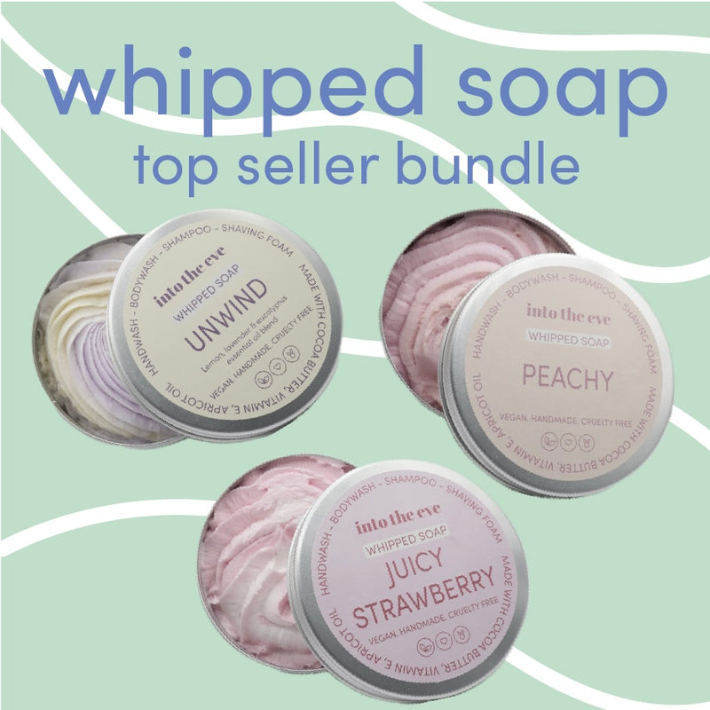 Whipped soap TOP SELLER BUNDLE - 3 x 100g whipped soaps