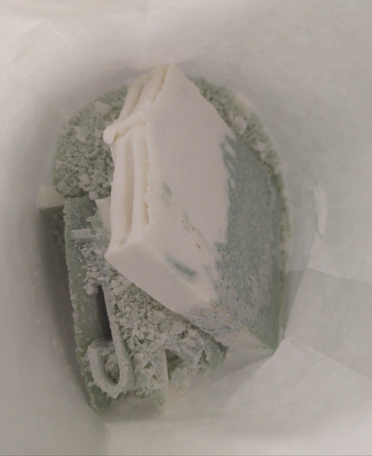Fresh Mint & Rhubarb Salt Soap OFFCUTS