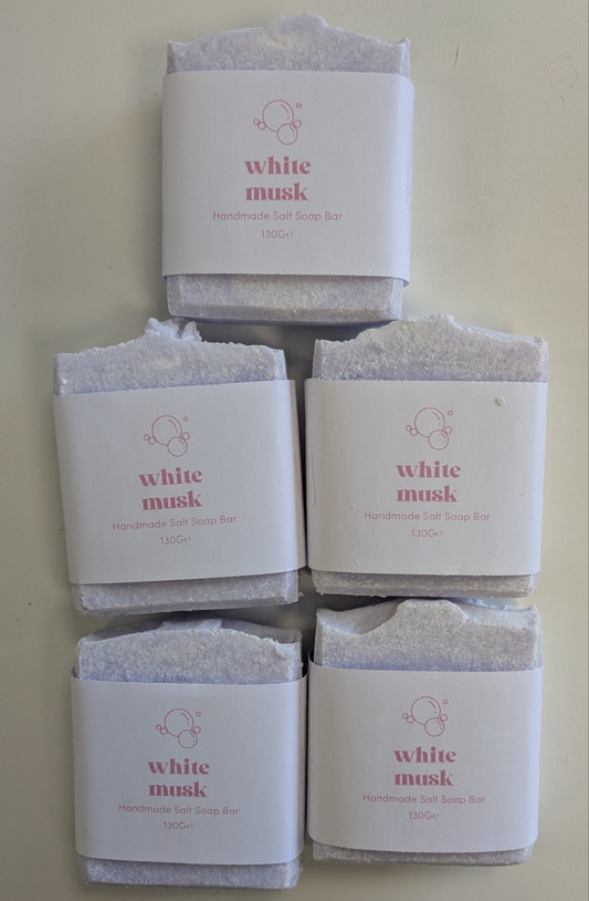 SALE White Musk Salt Soap Bar