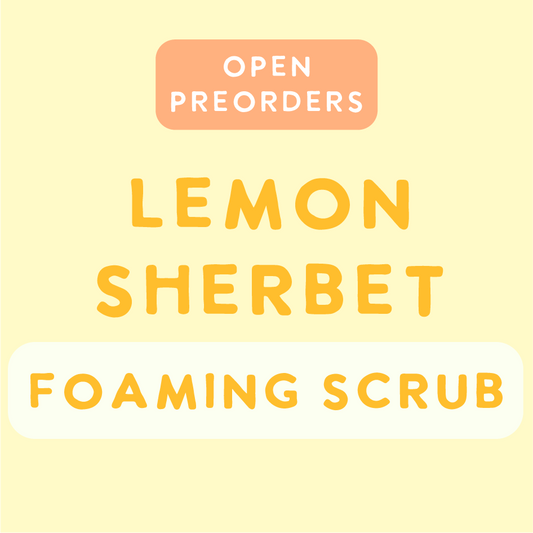 Preorder Lemon Sherbet Foaming Sugar Scrub