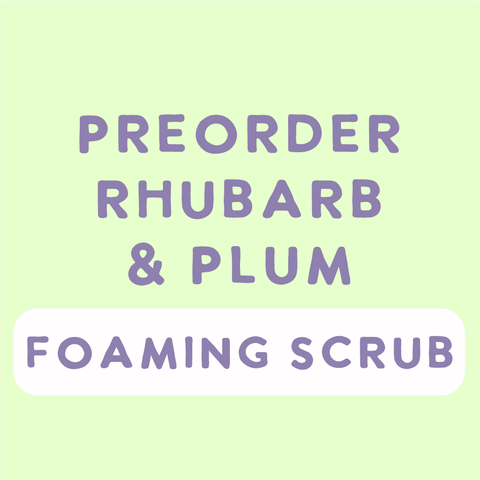 Preorder Rhubarb & Plum Foaming Sugar Scrub