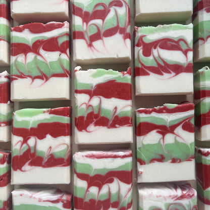 Candy Cane Soap Bar