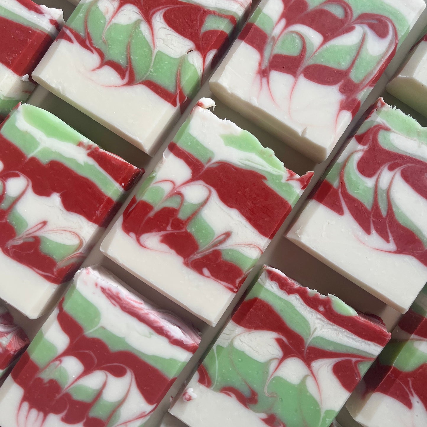 Candy Cane Soap Bar